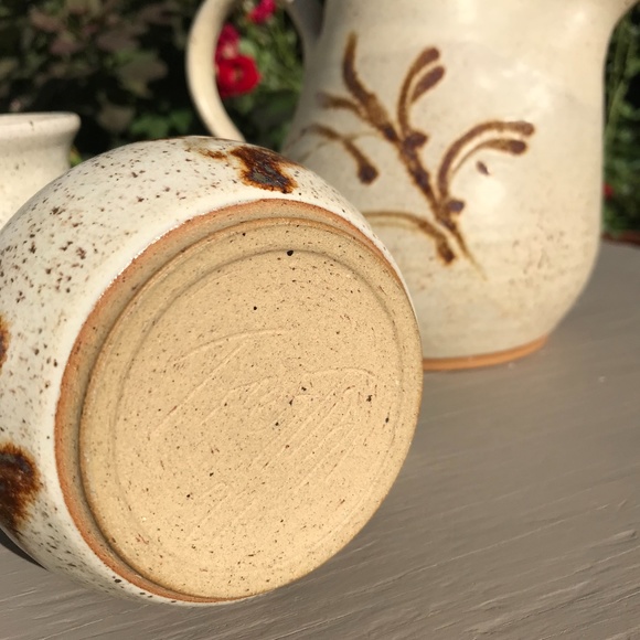 Unique! Vintage tea pot with creamer and sugar pot - Picture 7 of 11